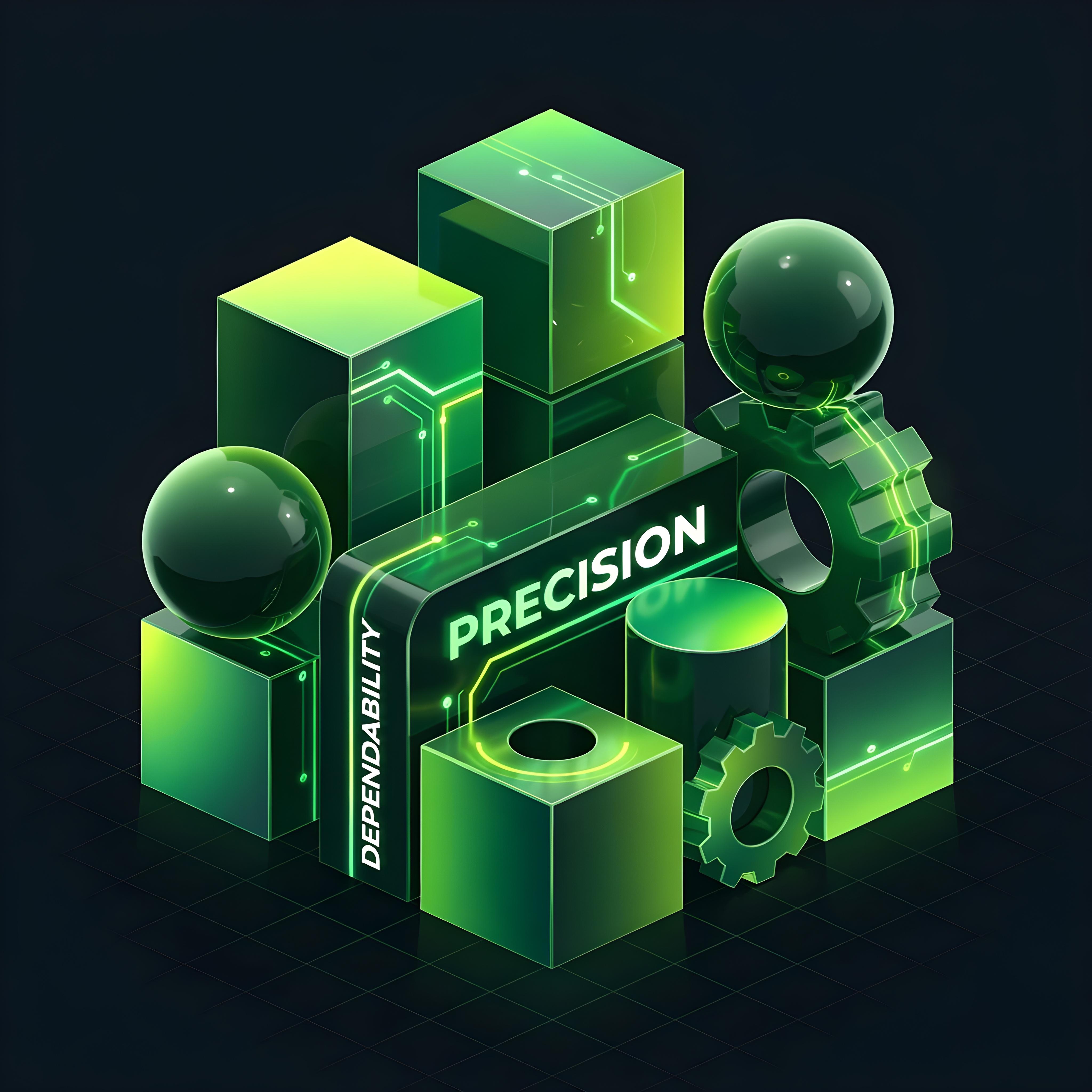 Conceptual image of dependability and precision working together